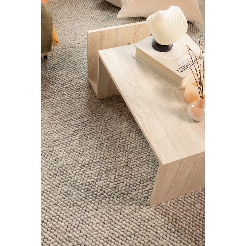 Ullmatta Bubble Kvadrat - 240x240 cm, Grå - Textilier & mattor - Mattor - Modern matta - Ullmattor