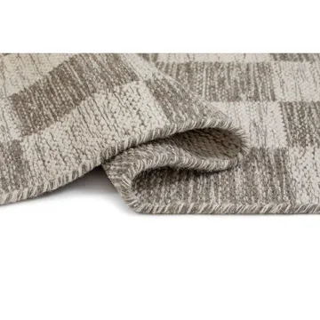Ullmatta Chessie Kvadrat - 200x200 cm, Grå - Textilier & mattor - Mattor - Modern matta - Ullmattor