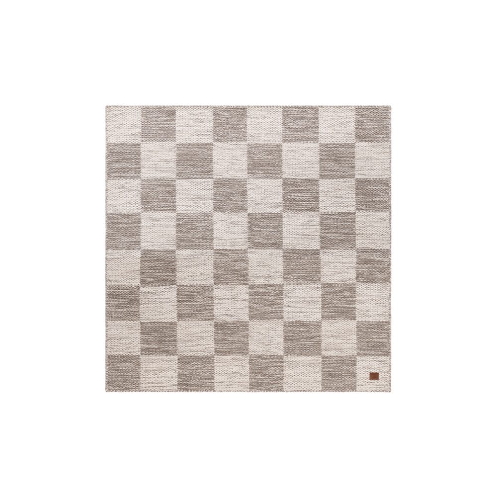 ullmatta chessie kvadrat - 200x200 cm, grå