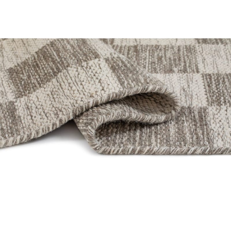 Ullmatta Chessie Kvadrat - 200x200 cm, Grå - Textilier & mattor - Mattor - Modern matta - Ullmattor