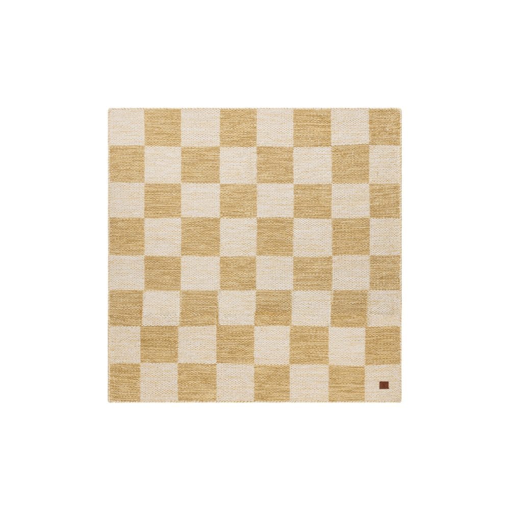 Ullmatta Chessie Kvadrat - 200x200 cm, Ockragul