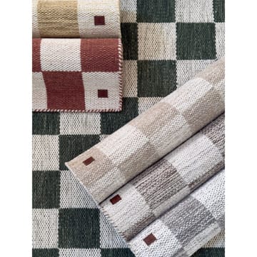 Ullmatta Chessie Kvadrat - 200x200 cm, Smaragdgrön - Textilier & mattor - Mattor - Modern matta - Ullmattor