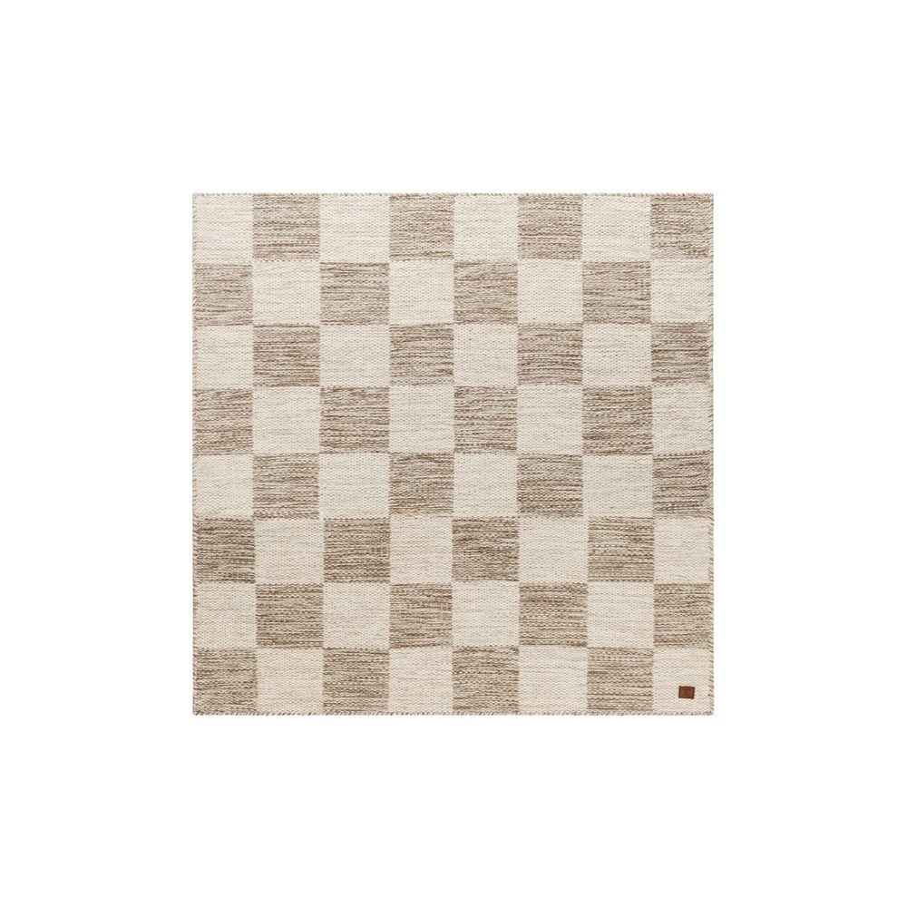 ullmatta chessie kvadrat - 250x250 cm, mörklinne