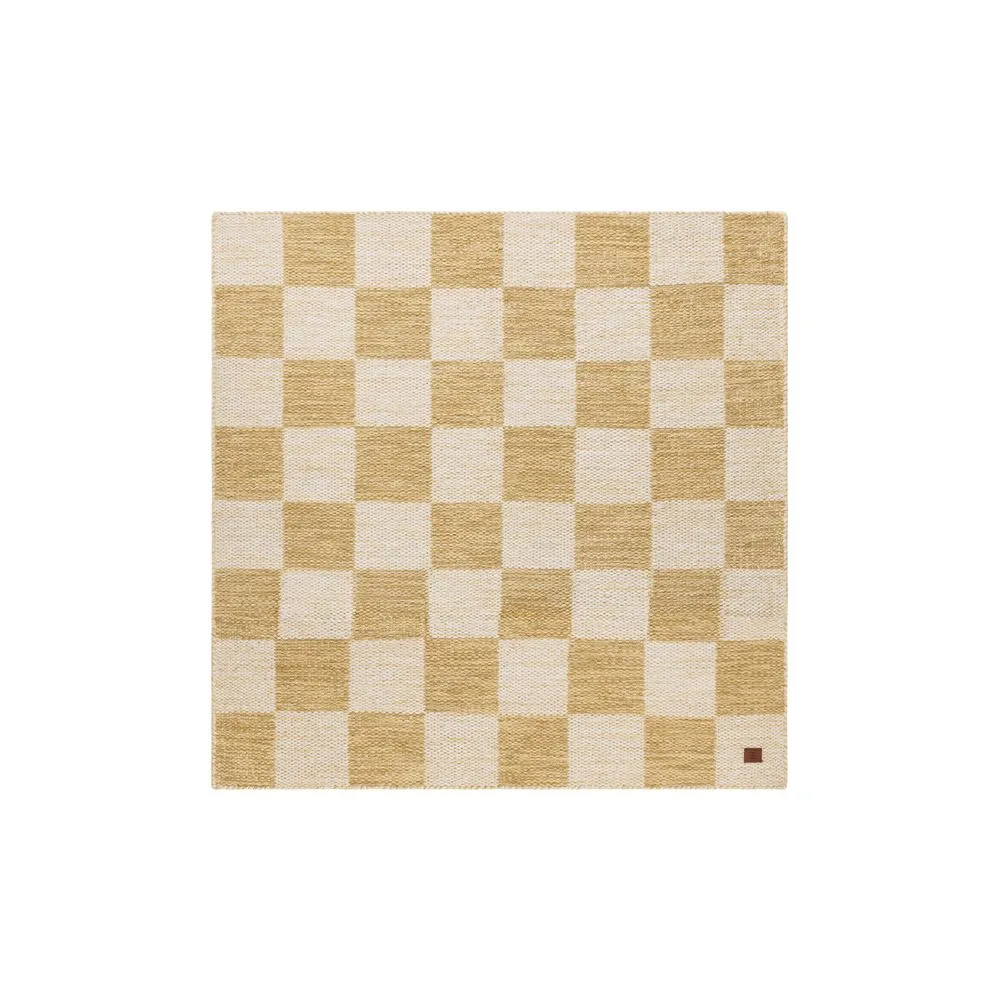 ullmatta chessie kvadrat - 250x250 cm, ockragul