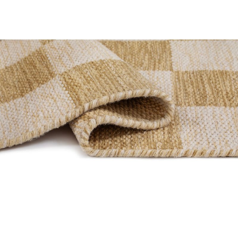 Ullmatta Chessie Kvadrat - 250x250 cm, Ockragul - Textilier & mattor - Mattor - Modern matta - Ullmattor