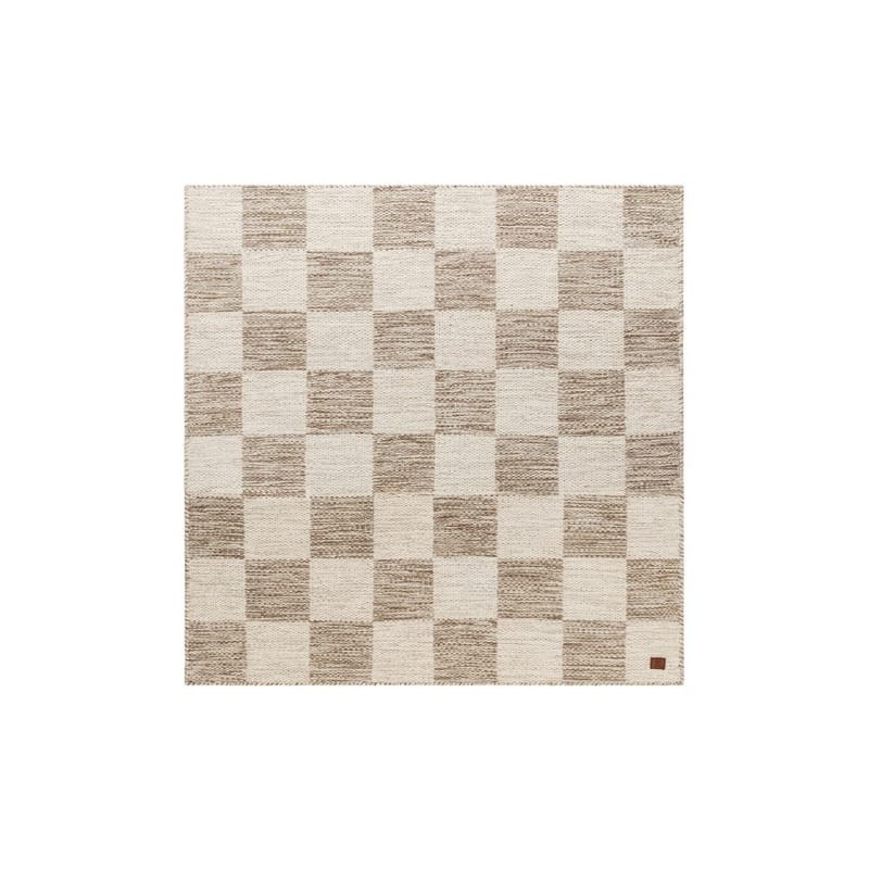Ullmatta Chessie Kvadrat - 300x300 cm, Mörklinne - Textilier & mattor - Mattor - Modern matta - Ullmattor