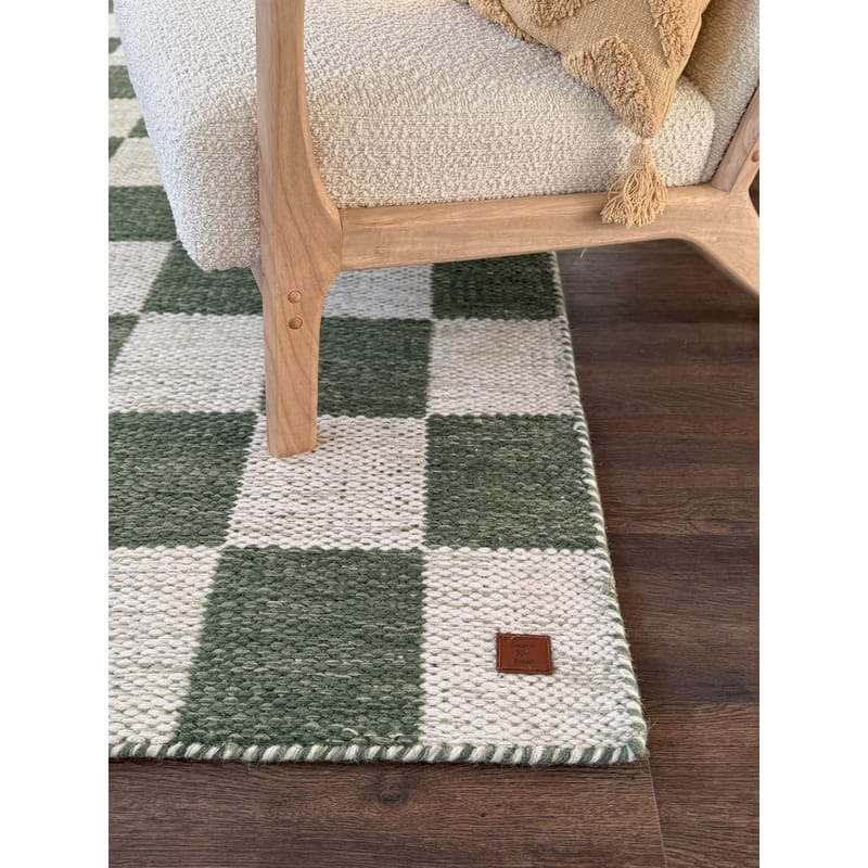 Ullmatta Chessie Kvadrat - 300x300 cm, Smaragdgrön - Textilier & mattor - Mattor - Modern matta - Ullmattor