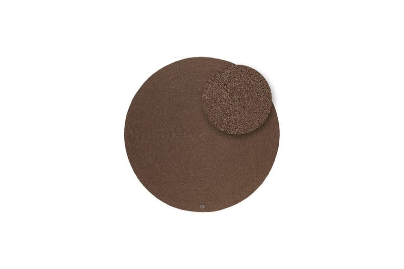 Ullmatta Merino - 160x160 cm, Chocolate brown - Textilier & mattor - Mattor - Modern matta - Ullmattor