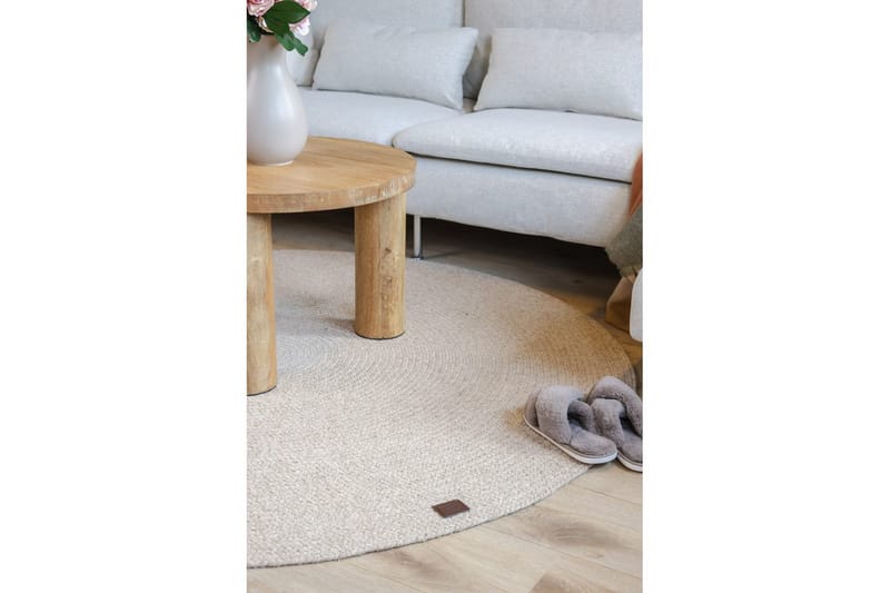 Ullmatta Merino - 160x160 cm, Linen - Textilier & mattor - Mattor - Modern matta - Ullmattor