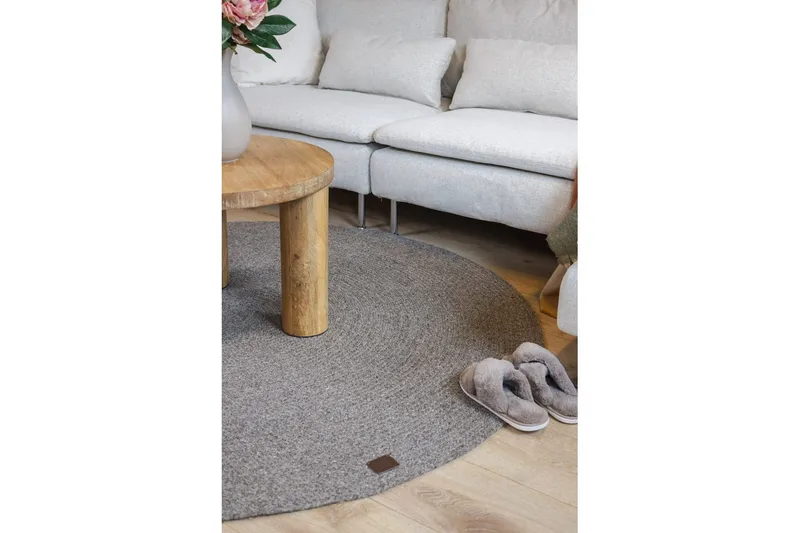 Ullmatta Merino - 160x160 cm, Taupe - Textilier & mattor - Mattor - Modern matta - Ullmattor