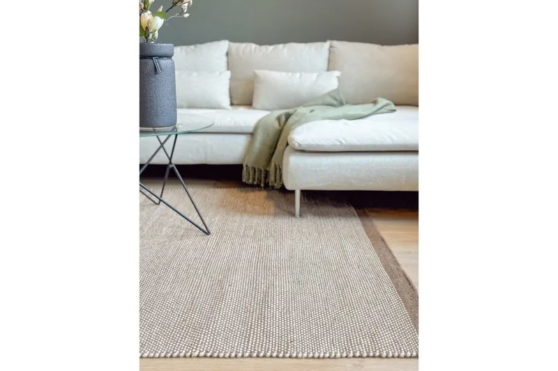 Ullmatta Sandhamn - 160x230 cm, Dark Linen - Textilier & mattor - Mattor - Modern matta - Ullmattor