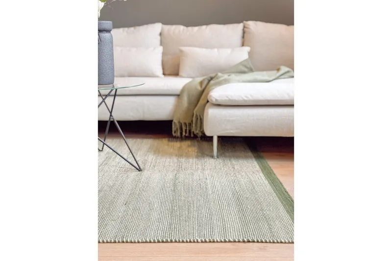 Ullmatta Sandhamn - 160x230 cm, Emerald green - Textilier & mattor - Mattor - Modern matta - Ullmattor