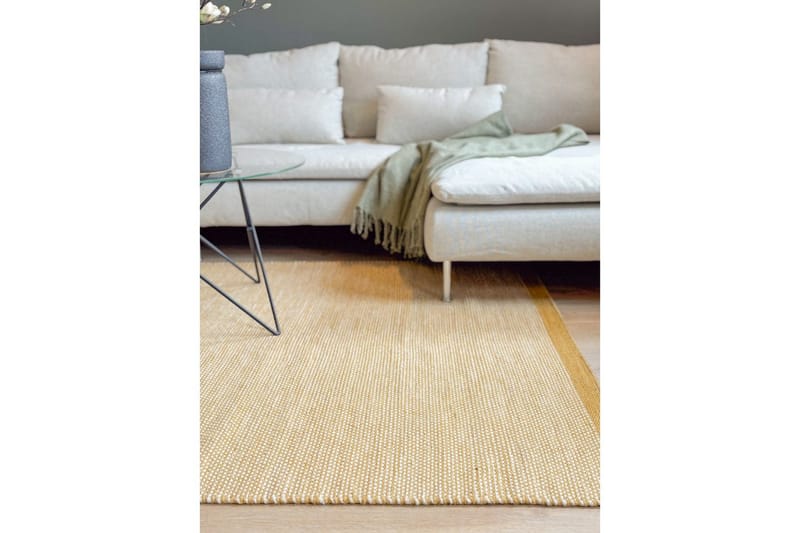 Ullmatta Sandhamn - 160x230 cm, Yellow - Textilier & mattor - Mattor - Modern matta - Ullmattor