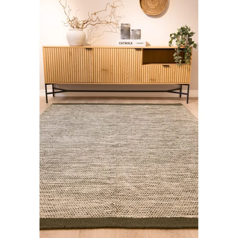 Ullmatta Torsby - 240x340 cm, Olivgrön - Textilier & mattor - Mattor - Modern matta - Ullmattor