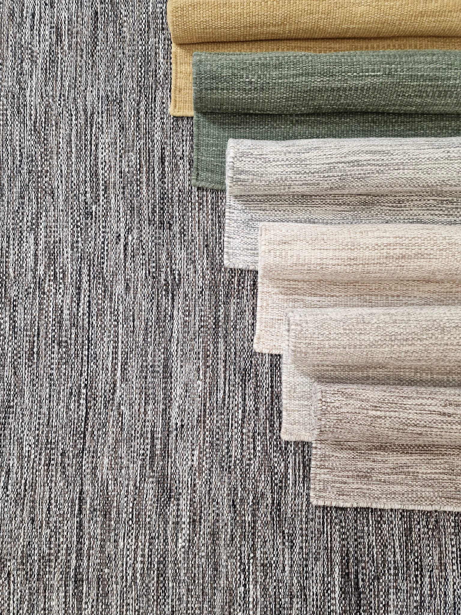Birka Ullmatta Rektangul&auml;r 240x340 cm - Sammetsgr&ouml;n