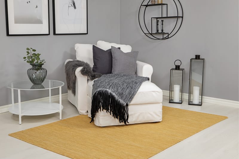 Birka Ullmatta Rektangulär 300x400 cm - Ockragul - Textilier & mattor - Mattor - Modern matta - Ullmattor