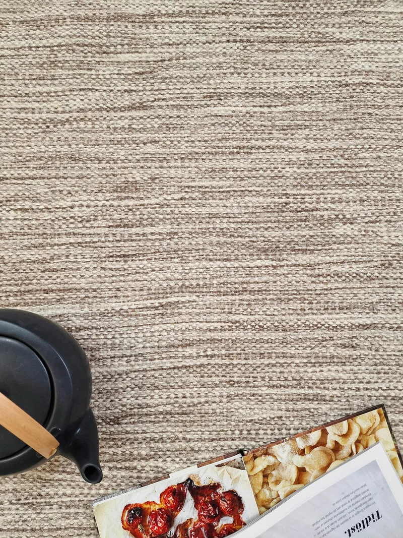 Birka Ullmatta Rund 160 cm - Mörklinne - Textilier & mattor - Mattor - Modern matta - Ullmattor