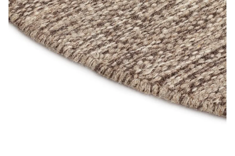 Birka Ullmatta Rund 160 cm - Mörklinne - Textilier & mattor - Mattor - Modern matta - Ullmattor