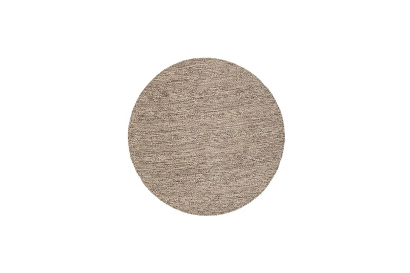 Birka Ullmatta Rund 160 cm - Mörklinne - Textilier & mattor - Mattor - Modern matta - Ullmattor