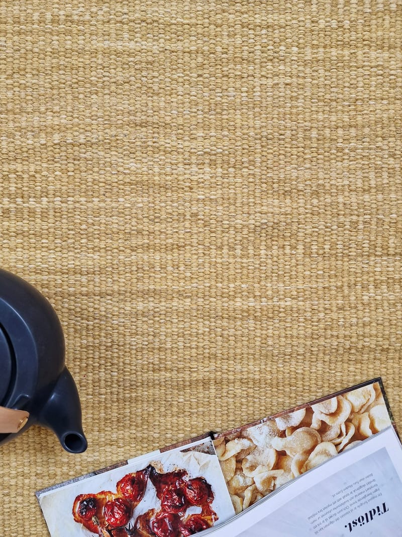 Birka Ullmatta Rund 200 - Ockragul - Textilier & mattor - Mattor - Modern matta - Ullmattor