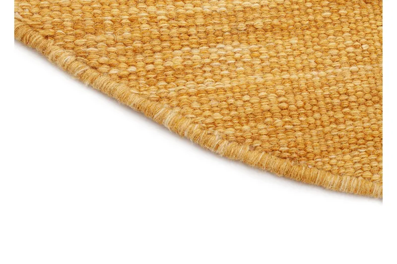 Birka Ullmatta Rund 200 - Ockragul - Textilier & mattor - Mattor - Modern matta - Ullmattor