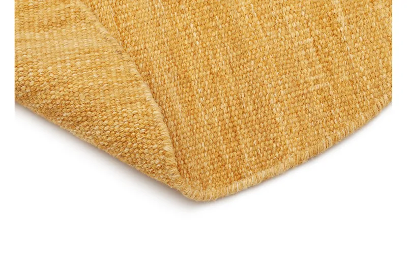 Birka Ullmatta Rund 200 - Ockragul - Textilier & mattor - Mattor - Modern matta - Ullmattor