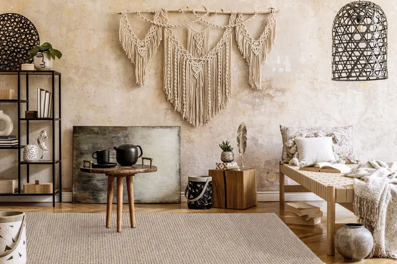 Dalarö Ullmatta 140x200 cm - Linne - Textilier & mattor - Mattor - Modern matta - Ullmattor