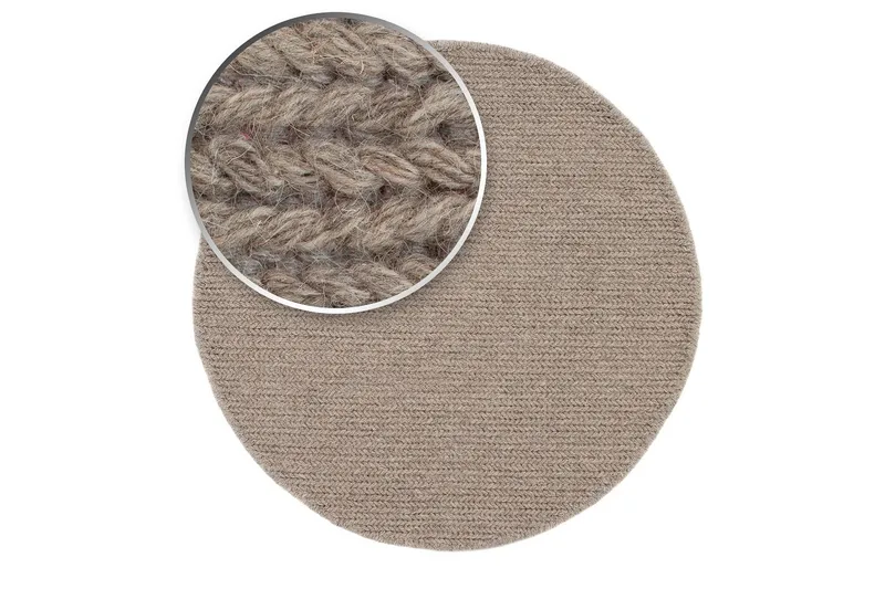 Dalarö Ullmatta 200 cm Rund - Linne - Textilier & mattor - Mattor - Modern matta - Ullmattor
