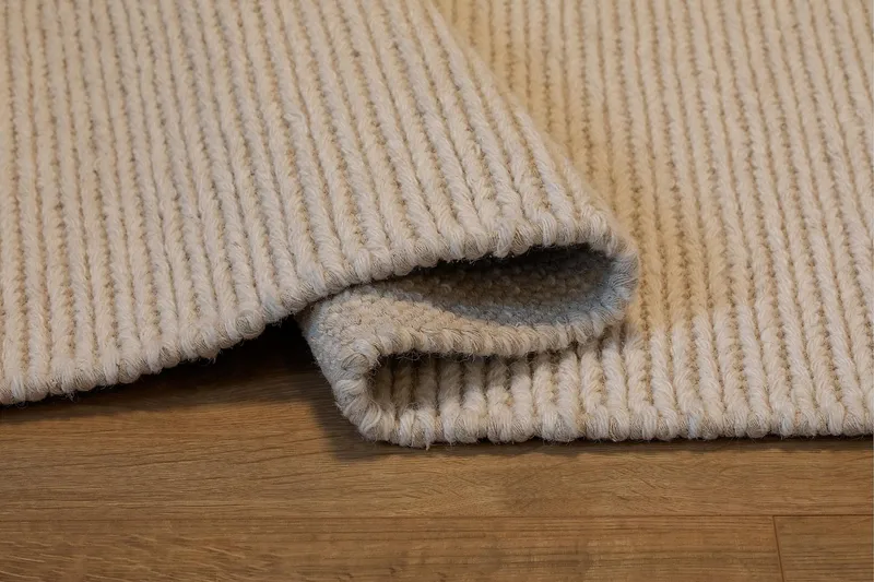 Dalarö Ullmatta 200 cm Rund - Vit - Textilier & mattor - Mattor - Modern matta - Ullmattor