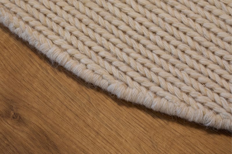 Dalarö Ullmatta 300 cm Rund - Vit - Textilier & mattor - Mattor - Modern matta - Ullmattor