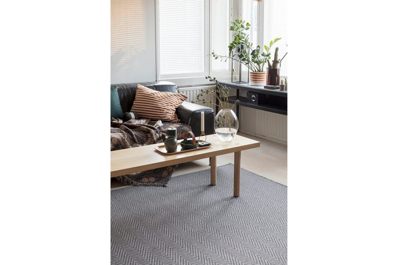 Elsa Matta 80x250 cm Grå - Vm Carpet - Textilier & mattor - Mattor - Modern matta - Ullmattor