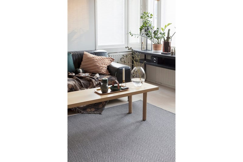 Elsa Matta Rund 133 cm Grå - Vm Carpet - Textilier & mattor - Mattor - Modern matta - Ullmattor