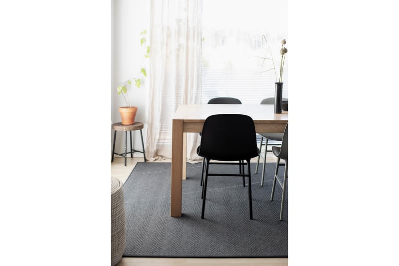 ELSA Matta Rund 200 cm Svart - Vm Carpet - Textilier & mattor - Mattor - Modern matta - Ullmattor