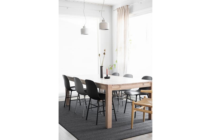 ELSA Matta Rund 200 cm Svart - Vm Carpet - Textilier & mattor - Mattor - Modern matta - Ullmattor