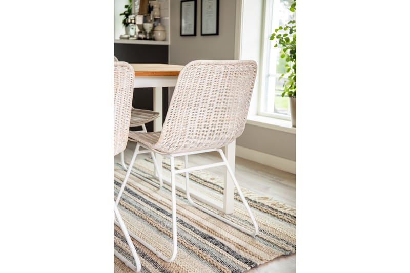 Gudha Ullmatta 170x240 cm - Beige/Blå - Textilier & mattor - Mattor - Modern matta - Ullmattor