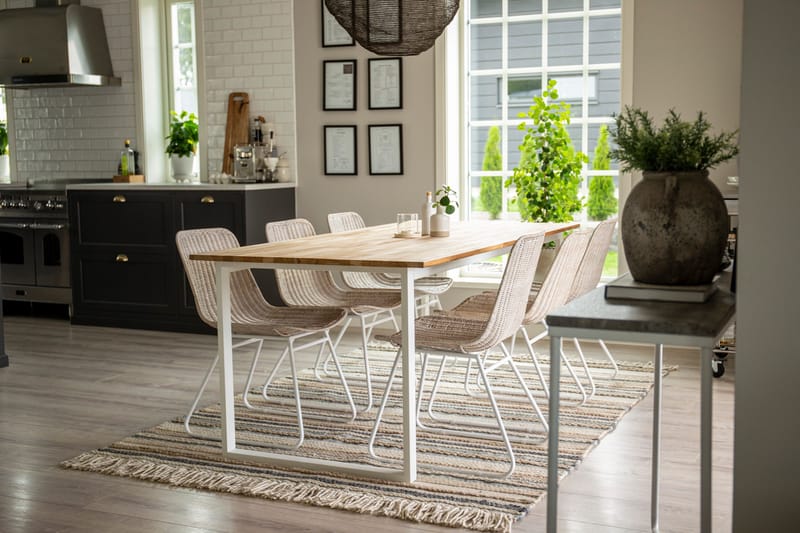 Gudha Ullmatta 170x240 cm - Beige/Blå - Textilier & mattor - Mattor - Modern matta - Ullmattor