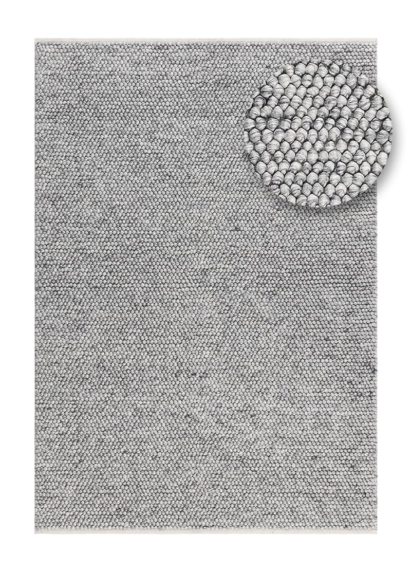 Handvävd Matta Bubble 140x200 cm - Grå - Textilier & mattor - Mattor - Modern matta - Ullmattor