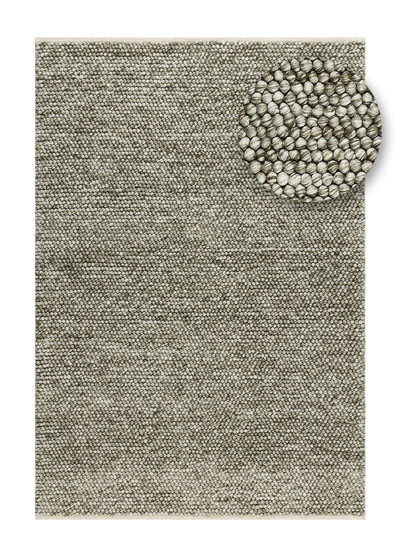 Handvävd Matta Bubble 240x340 cm - Olivgrön - Textilier & mattor - Mattor - Modern matta - Ullmattor