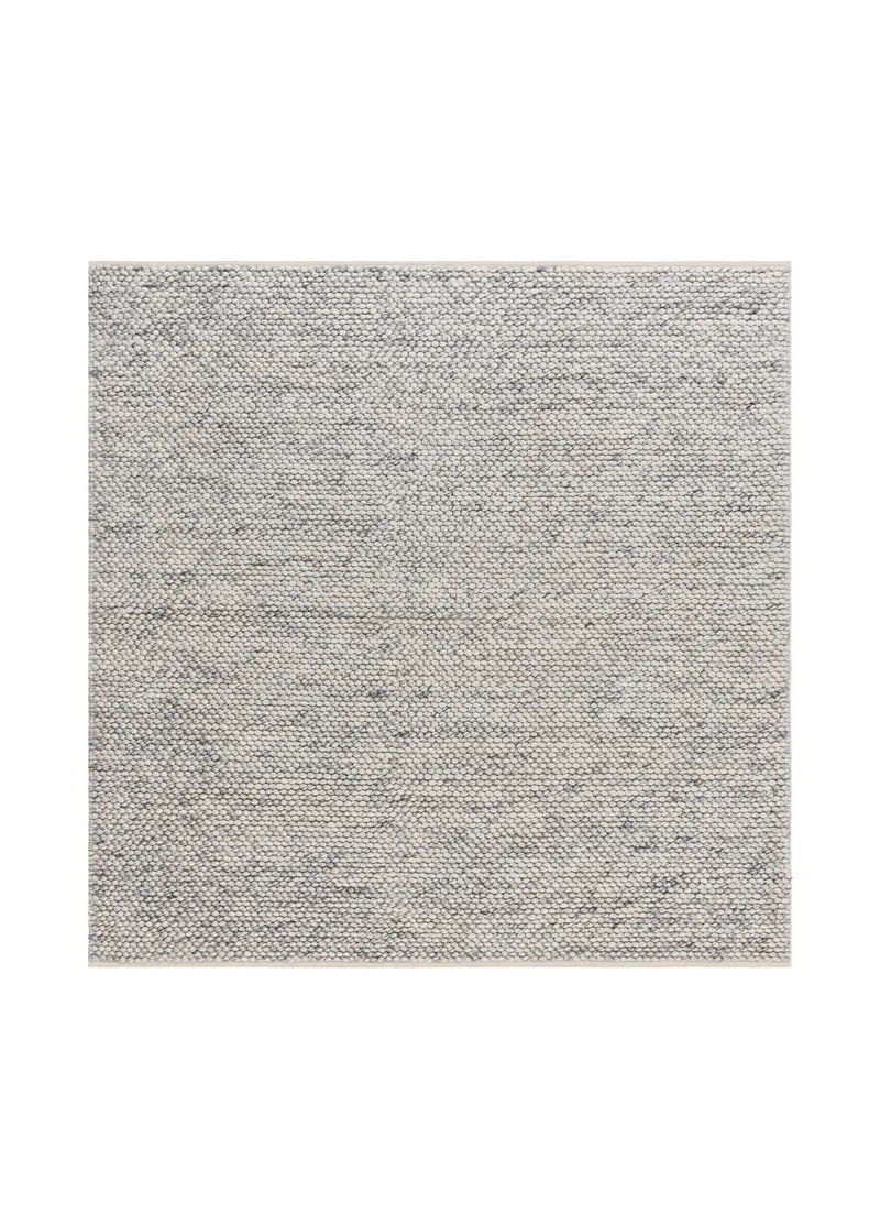 Handvävd Matta Bubble Kvadratisk 200x200 cm, Grå melange