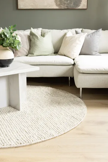 Handvävd Matta Bubble Rund 240 cm - IvoryMelange - Textilier & mattor - Mattor - Modern matta - Ullmattor