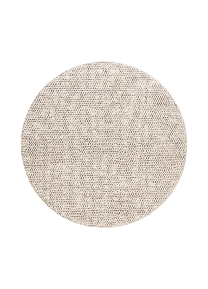 Handvävd Matta Bubble Rund 240 cm, IvoryMelange
