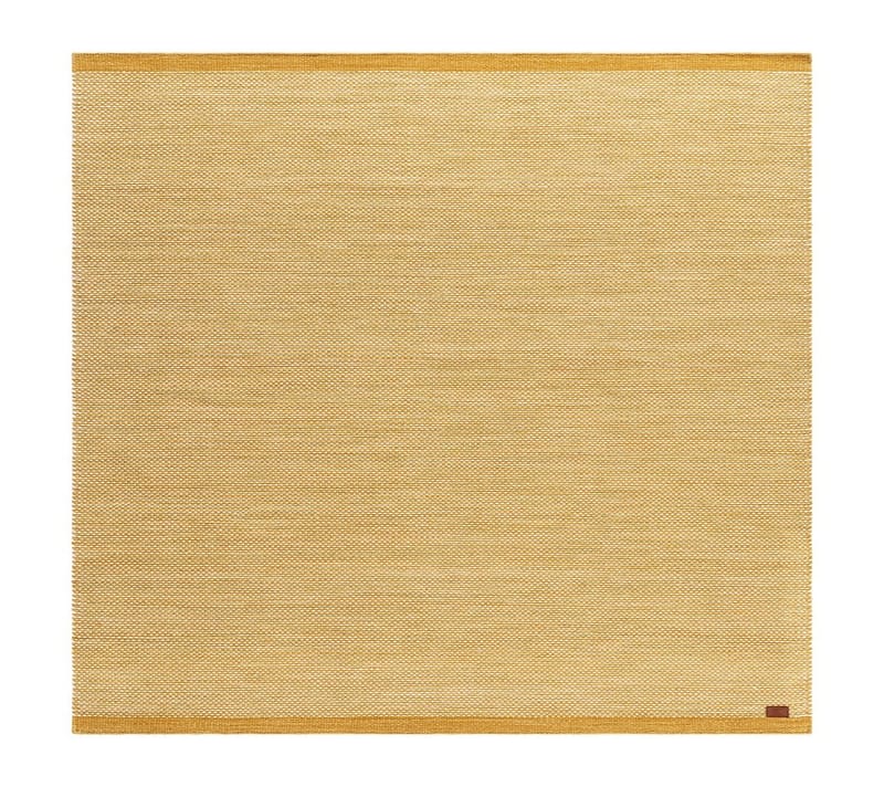 Handvävd Matta Sandhamn Kvadratisk 200x200 cm, Ockragul