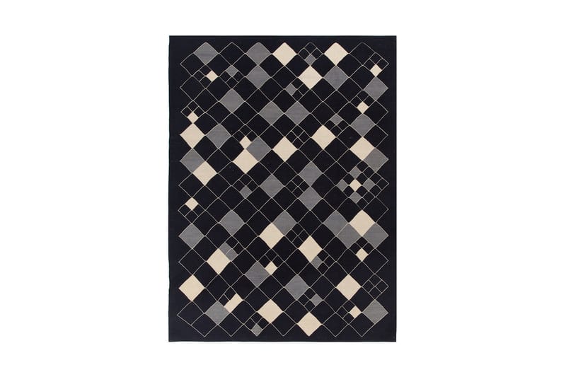 MODERN AFG KELIM MC03 Ullmatta 200x300 cm Blå/Vit - Ullmattor