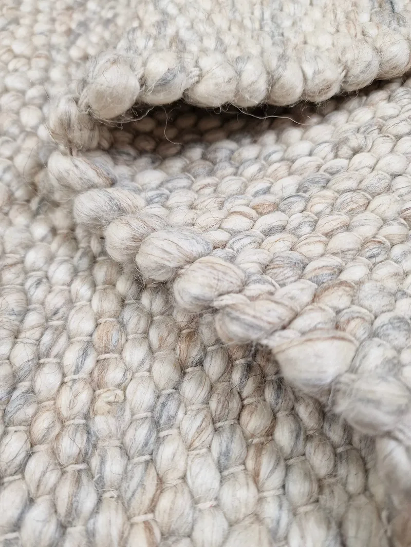 Skagen Ullmatta 160 cm Rund - Sandmelange - Textilier & mattor - Mattor - Modern matta - Ullmattor