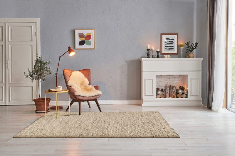 Skagen Ullmatta 160x230 cm Rektangulär - Naturmelange - Textilier & mattor - Mattor - Modern matta - Ullmattor