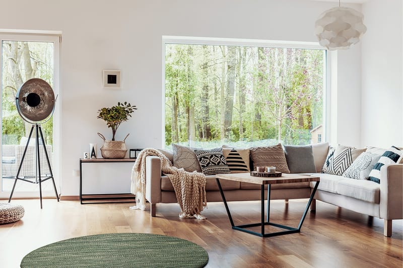 Skagen Ullmatta 200 cm Rund - Grönmelange - Textilier & mattor - Mattor - Modern matta - Ullmattor