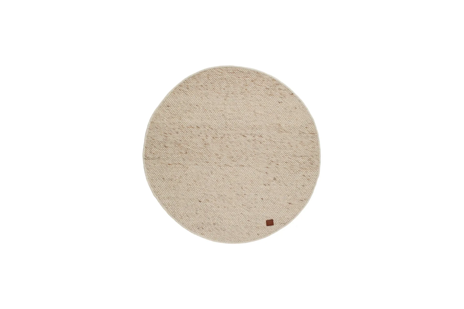 skagen ullmatta 200 cm rund - naturmelange