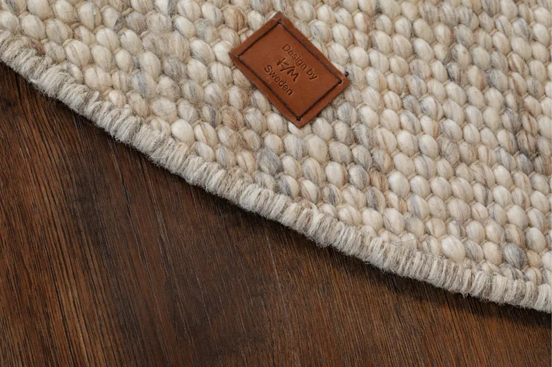 Skagen Ullmatta 200 cm Rund - Sandmelange - Textilier & mattor - Mattor - Modern matta - Ullmattor