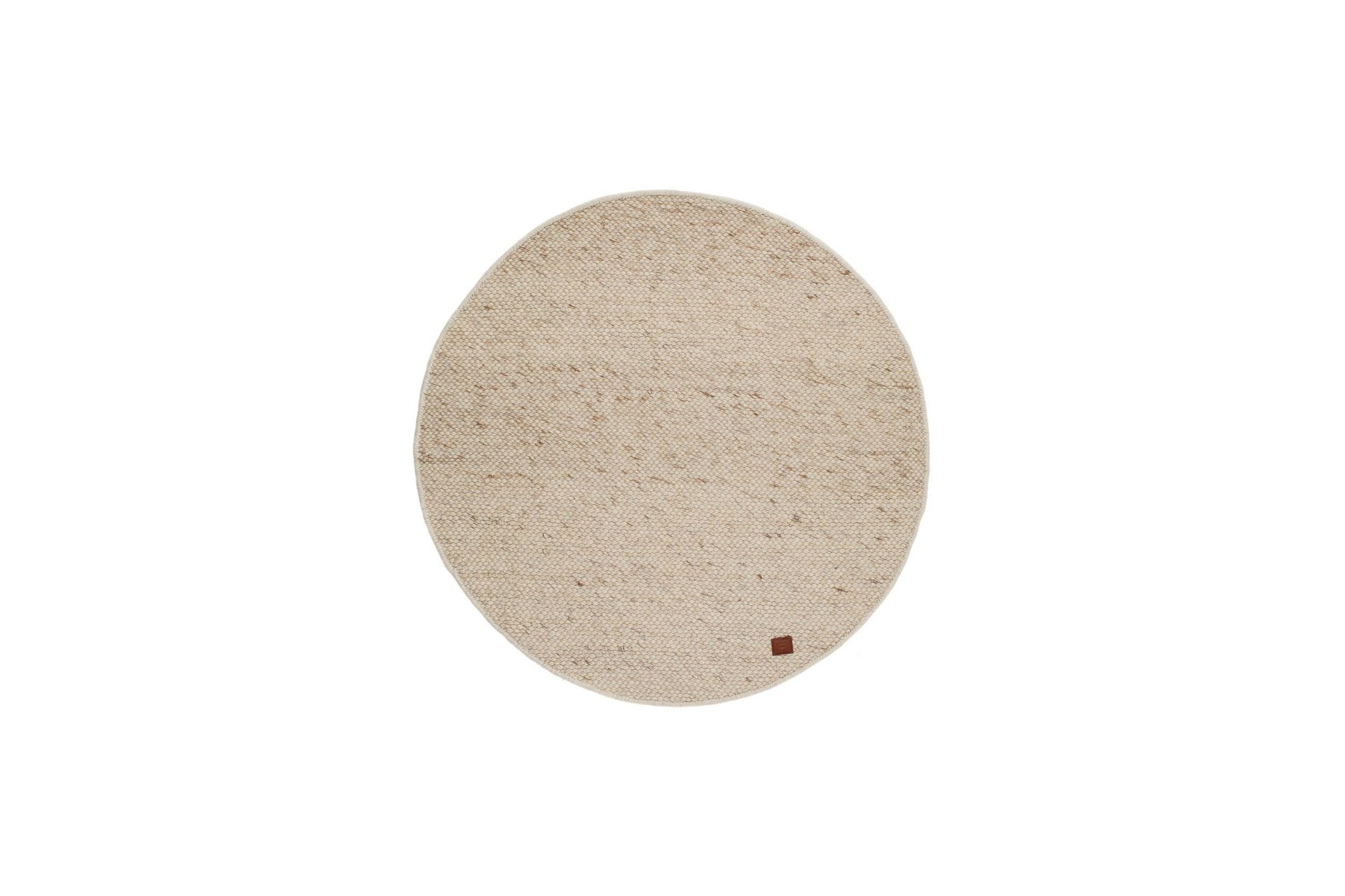 Skagen Ullmatta 300 cm Rund - Naturmelange