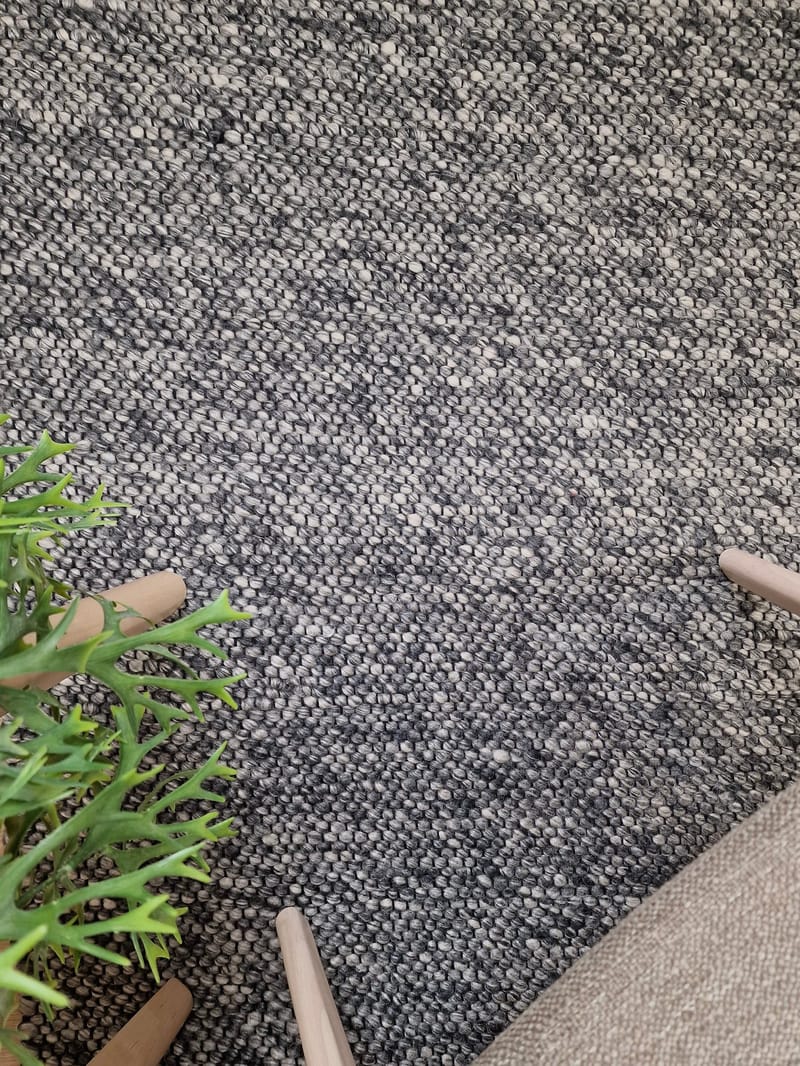 Skagen Ullmatta 75x150 cm Rektangulär - Grafitmelange - Textilier & mattor - Mattor - Modern matta - Ullmattor